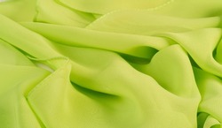 Silk Green yellow. Seamless texture. Silk chiffon. The smooth satin finish of this chiffon blends beautifully with the flowing, flowing drapery, making it perfect for your projects.