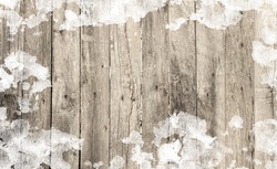 wooden background in snow surface