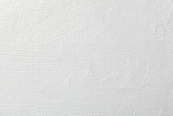 White grunge brush stroke on canvas background