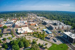 Aerial View of Overland Park, a suburb of Kansas City