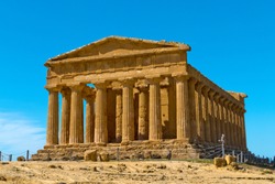 Valley of the Temples (Valle dei Templi) - The Temple of Concordia,  an ancient Greek Temple built in the 5th century BC, Agrigento, Sicily