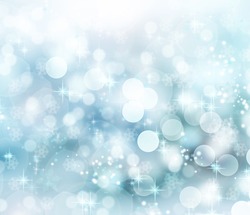 Abstract Winter background  bokeh