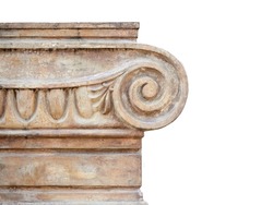 fragment of an Ionic capital of an ancient column