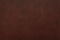 Elegant dark brown leatherette background. Dermantin texture. Free space for text.