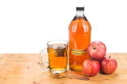 Apple cider vinegar with brewed tea, natural remedies and cures for common health condition