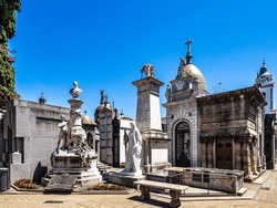 La Recoleta Cemetery, Cementerio de la Recoleta, a cemetery located in the Recoleta neighbourhood of Buenos Aires, Argentina.