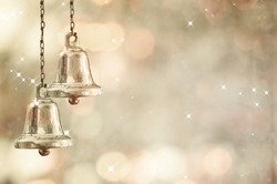 Christmas bells against defocused background