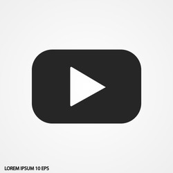  youtube  icon vector eps 10