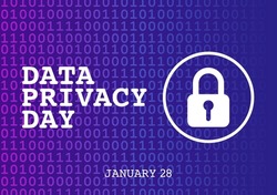vector graphic of data privacy day good for data privacy day celebration. flat design. flyer design.flat illustration.