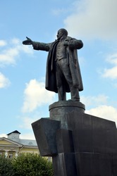 Monument to Vladimir Lenin in Saint-Petersburg; The monument was erected in 1926 