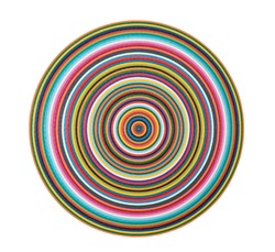 Wonderful contrast hues abstract pastel background image painted in round rainbow shape buying.