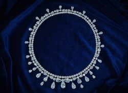 Diamond Choker Necklace of Carter Large Stones
