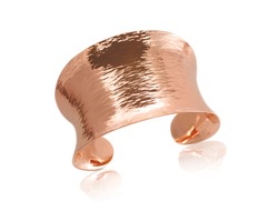 Copper Rose Gold Bracelet isolated on white