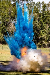 Tannerite explosion from gender reveal