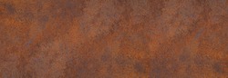 Panoramic grunge rusted metal texture, rust and oxidized metal background. Old metal iron panel. High resolution quality 