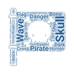 jolly roger word cloud. tag cloud about jolly roger