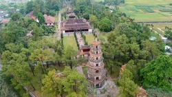 The Thien Mu Pagoda is ancient pagoda in Hue city.It is on the banks of the Perfume River in Vietnam's historic city of Hue. Thien Mu Pagoda can be reached either by car or boat. Hue in Vietnam is a w