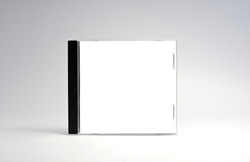 blank cd case isolated,perfect for inserting your own graphics.