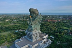 Aerial View of Garuda Wisnu Kencana Cultural Park in Bali