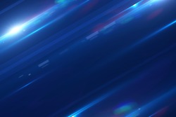 Stylish dark-blue background with particles and glow