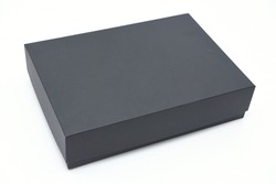 Grey rectangular box on white background