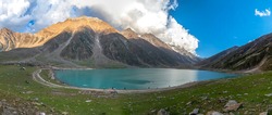 Saiful Muluk is a mountainous lake located at the northern end of the Kaghan Valley, near the town of Naran in the Saiful Muluk National Park
lakes in northern areas of gilgit Baltistan ,Pakistan 