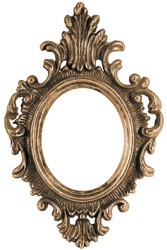 Massive old stylistic mirror frame