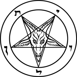 Sigil of Baphomet. Satanic Pentagram