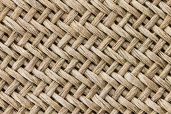 Weaving texture or weaving pattern background in macro style. Weaving texture classic retro background for design.
