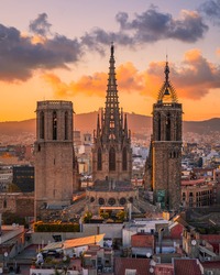 The Cathedral of the Holy Cross and Saint Eulalia, also known as Barcelona Cathedral, is the Gothic cathedral and seat of the Archbishop of Barcelona, Catalonia, Spain
