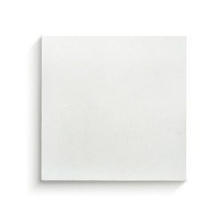 White canvas frame on white background.