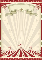 Vintage circus. a circus vintage poster for your advertising