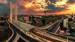 The Basarab Overpass is a road overpass in Bucharest, Romania, connecting Nicolae Titulescu blvd. and Grozǎveşti Road, part of Bucharest's inner city ring