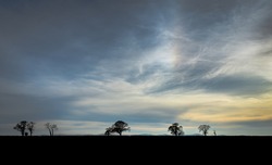 Shattered Skies over Eden: A shot in the Eden Valley as the setting spring sun and clouds offer dramatic detail in the sky; giving a rare appearance of a 'shattered sky'. 