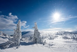 winter in Giant mountains in Poland