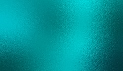 Teal texture foil. Turquoise metallic effect. Emerald shine background. Blue green color surface. Backdrop metal plate texture. Metallic pattern foil for design, cards, banners, covers, prints. Vector