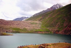 Ansoo Lake, is a tear-shaped lake located in Kaghan Valley in Mansehra District of Khyber Pakhtunkhwa the province of Pakistan