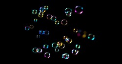 colorful soap bubble