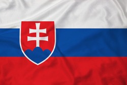 Flag of Slovakia with texture