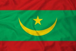 Flag of Mauritania with texture