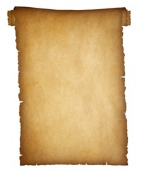 Antique paper scroll 