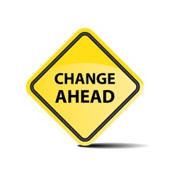 Change Ahead Signpost Refers to a Different and Changing Future - Free ...