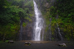 Faarumai Waterfall Tahiti French Polynesia
