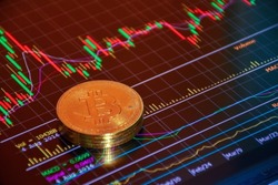 Bitcoin crypto-currency and computer fee finance with online stock charts,exchange cryptocurrency