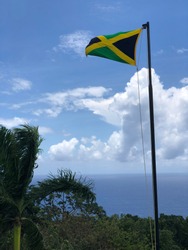 Jamaican flag sky