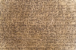 Babylonian historical writing background. Ancient hieroglyphs of the Sumerian and Babylonian civilizations. Archaeological objects and antiquities