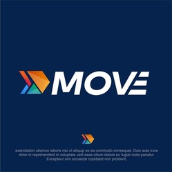 modern Moving Company vector logo design. Abstract arrow logo design. Colourful arrow logo vector. Arrow symbol design. Transportation company vector logo. 
