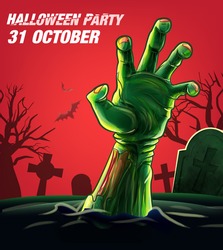 halloween zombie hand