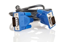 VGA connector is a 15-pin subminiature analog connector for connecting monitors according to the standard of the VGA video interface, Video Graphics Array