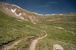 Trail Leading To Upper Square Top Lake in the Rocky Mountains